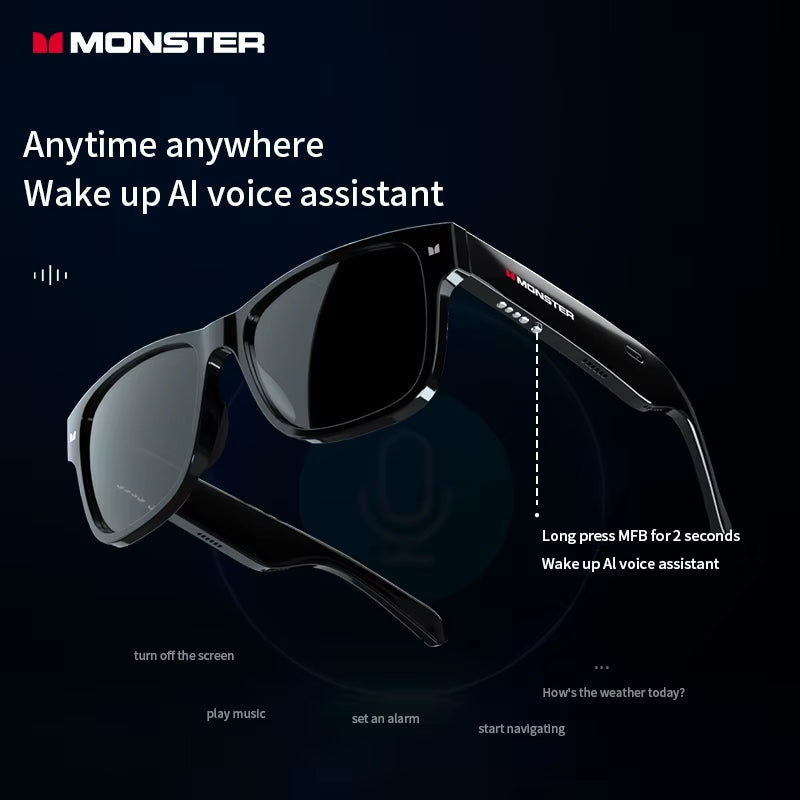 Lunettes Connectées Monster – Audio Bluetooth Intégré